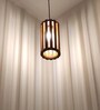Casa Brown Solid Wood Single Hanging Light