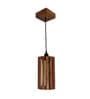 Casa Brown Solid Wood Single Hanging Light