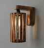 Casa Brown Solid Wood Wall Sconces