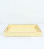 Casa Gold Cream Twill Leather Tray