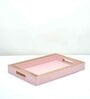 Casa Gold Pink Leather Tray