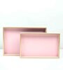 Casa Gold Pink Leather Tray