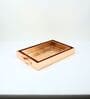 Casa Gold RoseGold Leather Tray