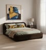 Casa Haven Relax Queen Size Bed in velvet With Engineered Hardwood Frame & Hydraulic Storage
