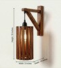 Casa L Brown Solid Wood Wall Sconces
