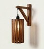 Casa L Brown Solid Wood Wall Sconces