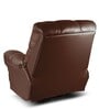 Casa Leatherette Manual 1 Seater Rocking & Revolving Recliner in Brown Colour