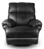 Casa Leatherette Manual 1 Seater Recliner In Black Colour