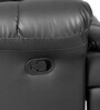 Casa Leatherette Manual 1 Seater Recliner In Black Colour