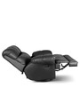 Casa Leatherette Manual 1 Seater Recliner In Black Colour