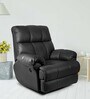 Casa Leatherette Motorized 1 Seater Recliner In Black Colour