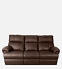 Casa Leatherette Motorized 3 Seater Recliner In Brown Colour