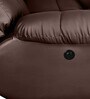 Casa Leatherette Motorized 3 Seater Recliner In Brown Colour
