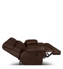 Casa Leatherette Motorized 2 Seater Recliner In Brown Colour