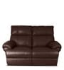 Casa Leatherette Motorized 2 Seater Recliner In Brown Colour