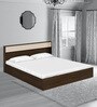 Casablanca King Size Bed with Storage in Dark Walnut Finish