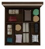 Casablanca King Size Bed with Storage in Dark Walnut Finish
