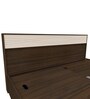 Casablanca King Size Bed with Storage in Dark Walnut Finish