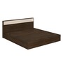 Casablanca King Size Bed with Storage in Dark Walnut Finish