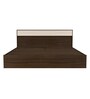Casablanca King Size Bed with Storage in Dark Walnut Finish