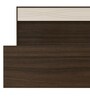Casablanca King Size Bed with Storage in Dark Walnut Finish