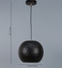 Zaria Lara Black Metal Hanging Light