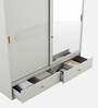 Casada 2 Door Sliding Wardrobe With Mirror & Drawer In Pumic Grey Finish