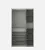 Casada 3 Door Wardrobe With Drawer & Locker In Pumic Grey Finish