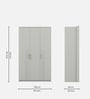 Casada 3 Door Wardrobe With Drawer & Locker In Pumic Grey Finish