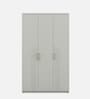 Casada 3 Door Wardrobe With Drawer & Locker In Pumic Grey Finish