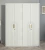 Casada 4 Door Wardrobe With Drawer & Locker In Pumic Grey Finish