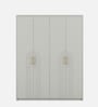 Casada 4 Door Wardrobe With Drawer & Locker In Pumic Grey Finish