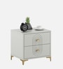 Casada Bed Side Table In Pumic Grey Finish