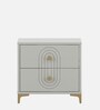 Casada Bed Side Table In Pumic Grey Finish