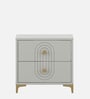 Casada Bed Side Table In Pumic Grey Finish