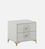 Casada Bed Side Table In Pumic Grey Finish