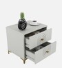 Casada Bed Side Table In Pumic Grey Finish