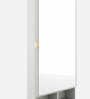 Casada Dressing Table With Hidden Mirror Storage In Pumic Grey Finish