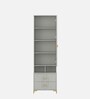 Casada Dressing Table With Hidden Mirror Storage In Pumic Grey Finish