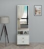 Casada Dressing Table With Hidden Mirror Storage In Pumic Grey Finish Casada Dressing Table With Hidden Mirror Storage In Pumic Grey Finish