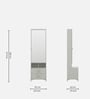 Casada Dressing Table With Hidden Mirror Storage In Pumic Grey Finish Casada Dressing Table With Hidden Mirror Storage In Pumic Grey Finish