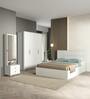 Casada Dressing Table With Hidden Mirror Storage In Pumic Grey Finish