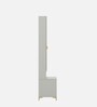 Casada Dressing Table With Hidden Mirror Storage In Pumic Grey Finish