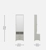 Casada Dressing Table With Hidden Mirror Storage In Pumic Grey Finish