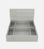 Casada King Size Bed With Full Hydraulic Storage In Pumic Grey Finish
