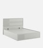 Casada Queen Size Bed With Full Hydraulic Storage In Pumic Grey Finish