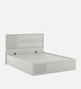 Casada Queen Size Bed With Full Hydraulic Storage In Pumic Grey Finish
