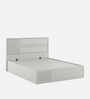 Casada Queen Size Bed With Full Hydraulic Storage In Pumic Grey Finish