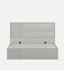 Casada Queen Size Bed With Full Hydraulic Storage In Pumic Grey Finish