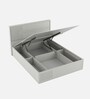 Casada Queen Size Bed With Full Hydraulic Storage In Pumic Grey Finish